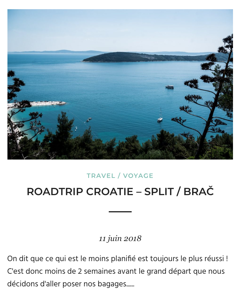 Roadtrip Croatie - Split et l'île de Brac