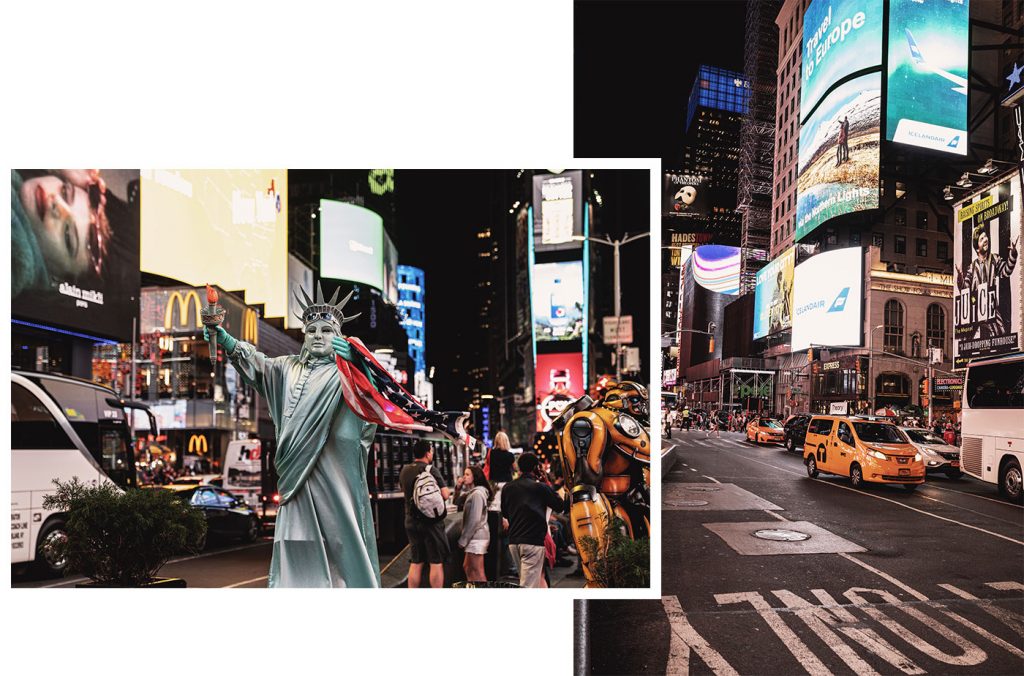 Voyage de 10 jours à New York en septembre 2019 - Times Square de nuit !
