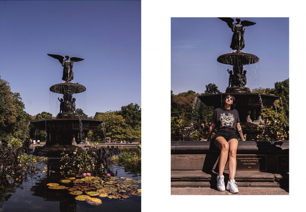 Voyage de 10 jours à New York en septembre 2019 - La célèbre fontaine Bethesda à Central Park 
